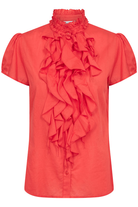 Saint Tropez TilliSZ Shirt Flame Scarlet