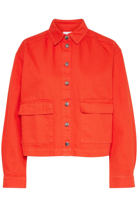 Saint Tropez IluSZ Denim Jacket Flame Scarlet
