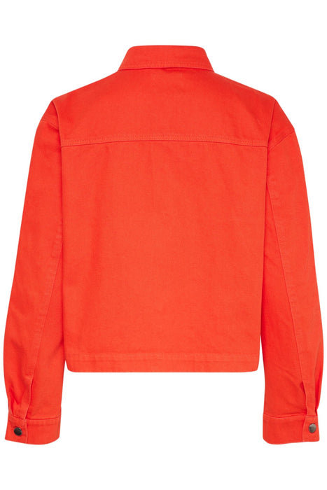 Saint Tropez IluSZ Denim Jacket Flame Scarlet