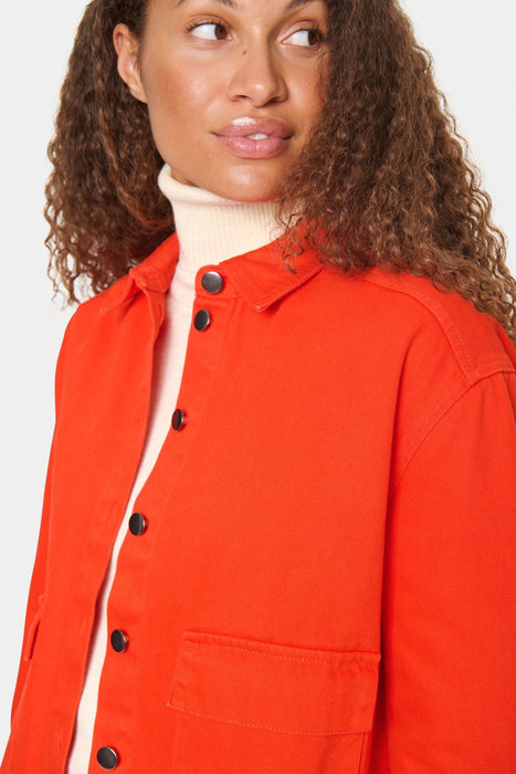 Saint Tropez IluSZ Denim Jacket Flame Scarlet