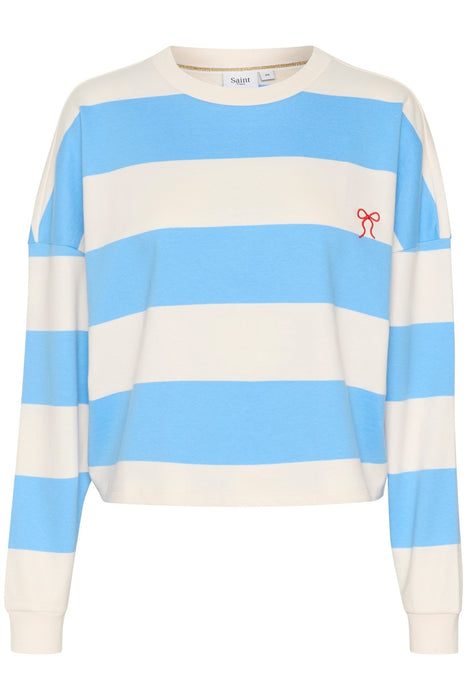 Saint Tropez IdahellaSZ Sweatshirt All Aboard Blue