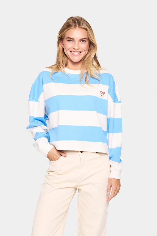 Saint Tropez IdahellaSZ Sweatshirt All Aboard Blue