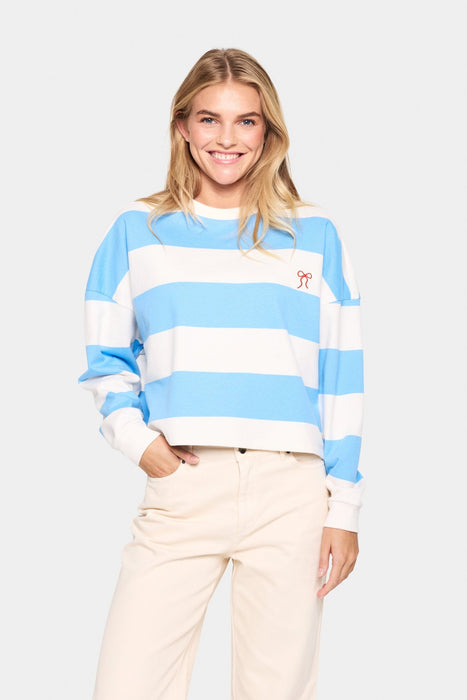 Saint Tropez IdahellaSZ Sweatshirt All Aboard Blue