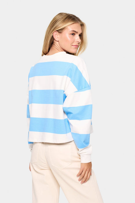Saint Tropez IdahellaSZ Sweatshirt All Aboard Blue