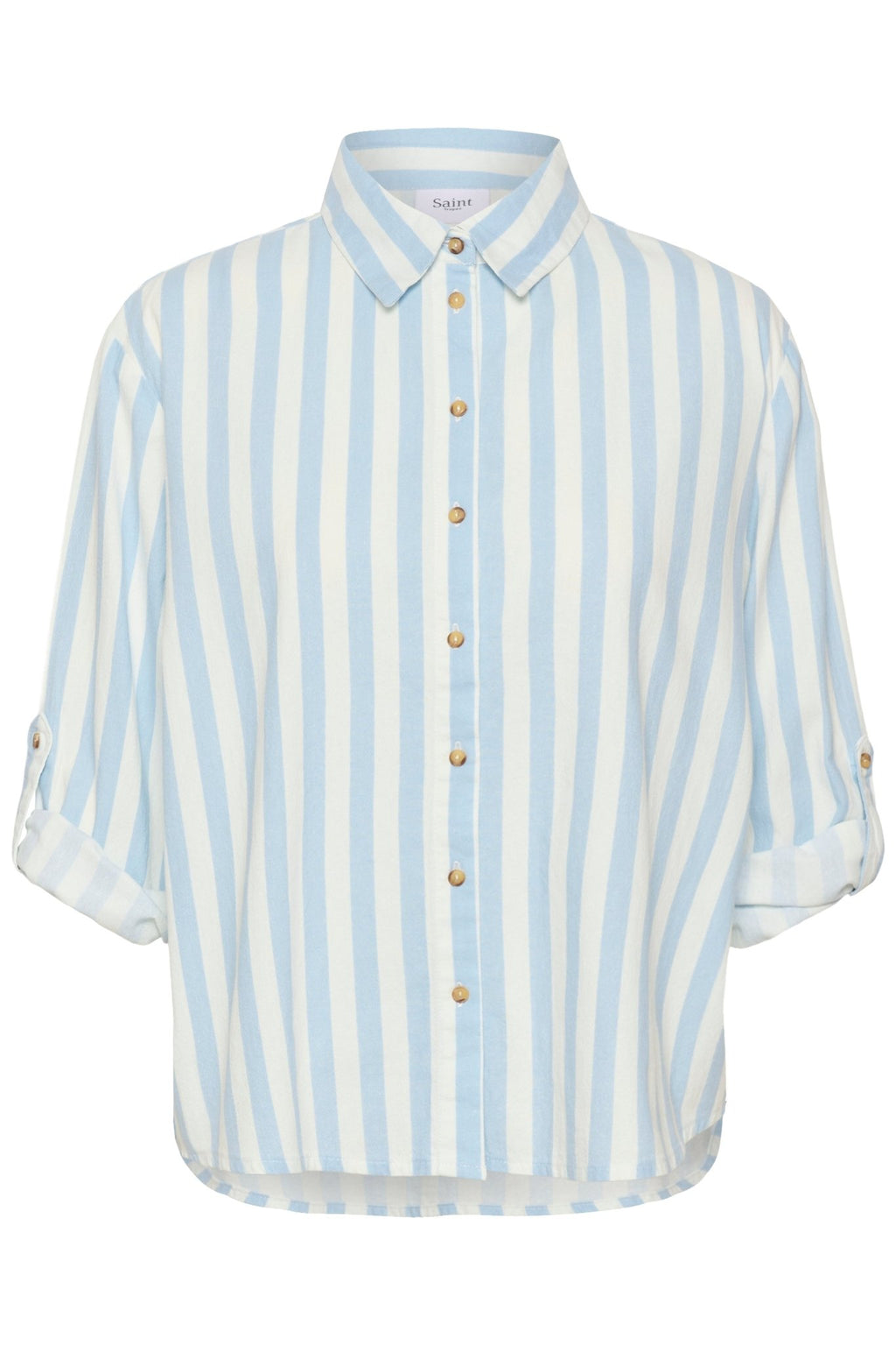 picture of Saint Tropez Zalinda Shirt - Skyway Ice Stripe - Number Two - womens - fashion - clothing - Saint Tropez 4