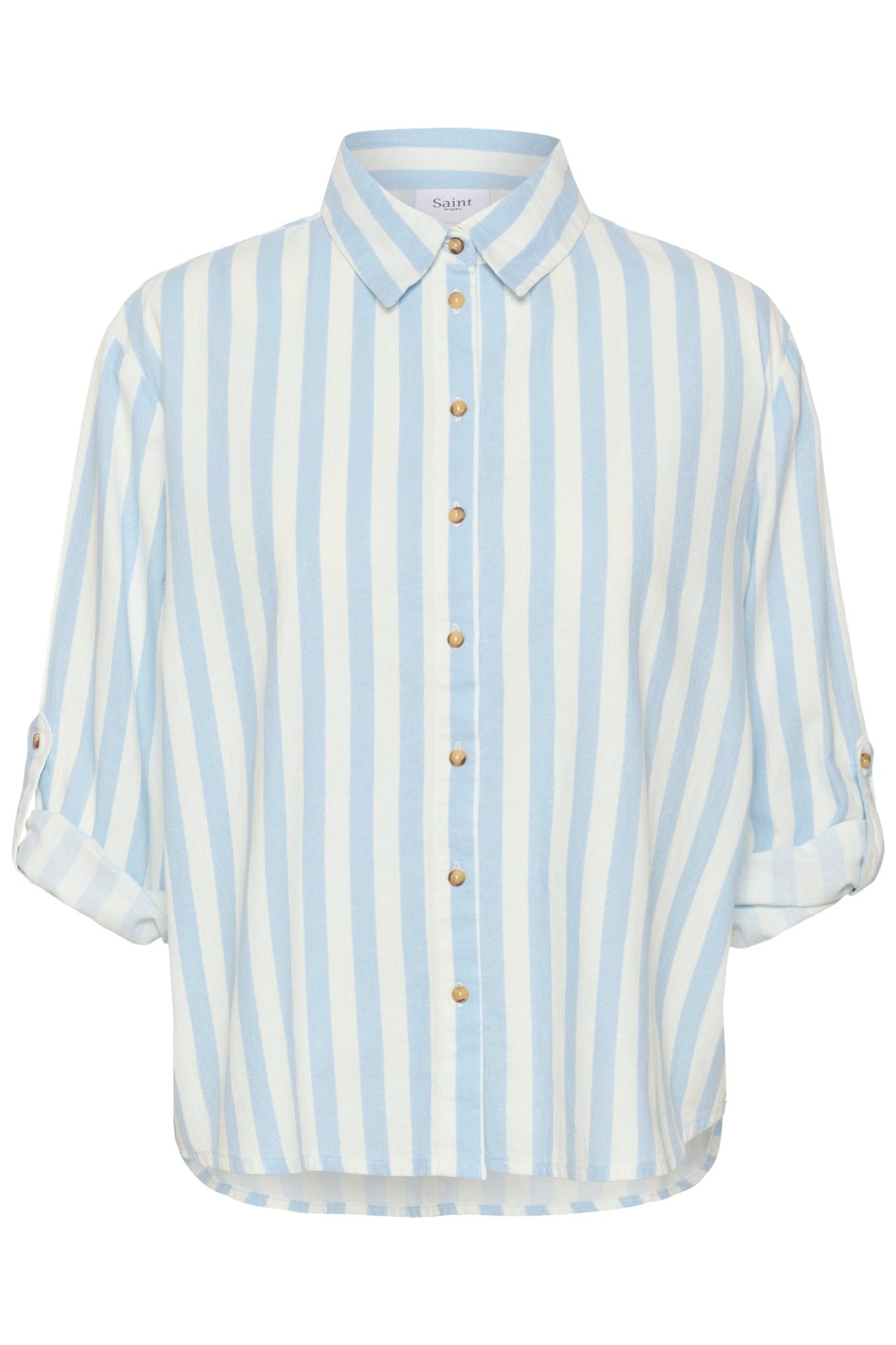 picture of Saint Tropez Zalinda Shirt - Skyway Ice Stripe - Number Two - womens - fashion - clothing - Saint Tropez 4