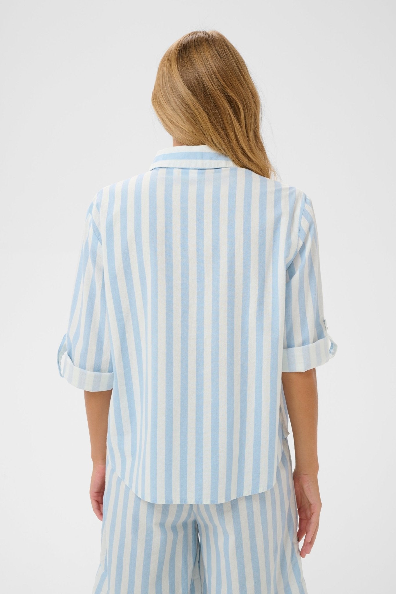 picture of Saint Tropez Zalinda Shirt - Skyway Ice Stripe - Number Two - womens - fashion - clothing - Saint Tropez 3