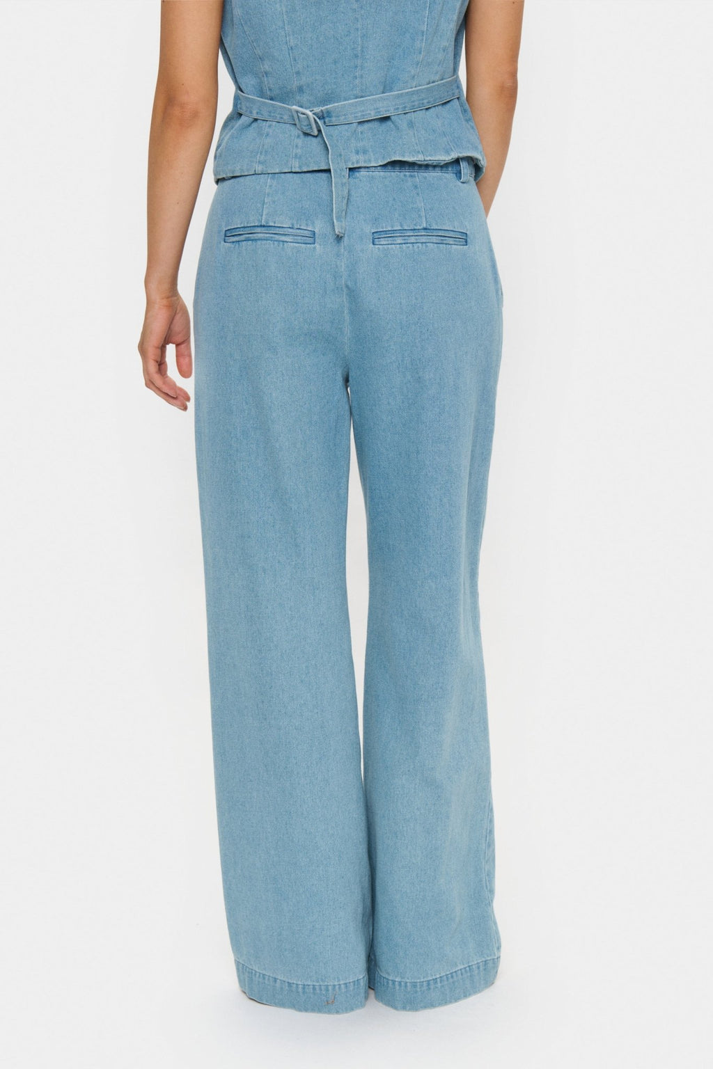 picture of Saint Tropez JaclynSZ Trousers Smoke Blue - Number Two - womens - fashion - clothing - Saint Tropez 3