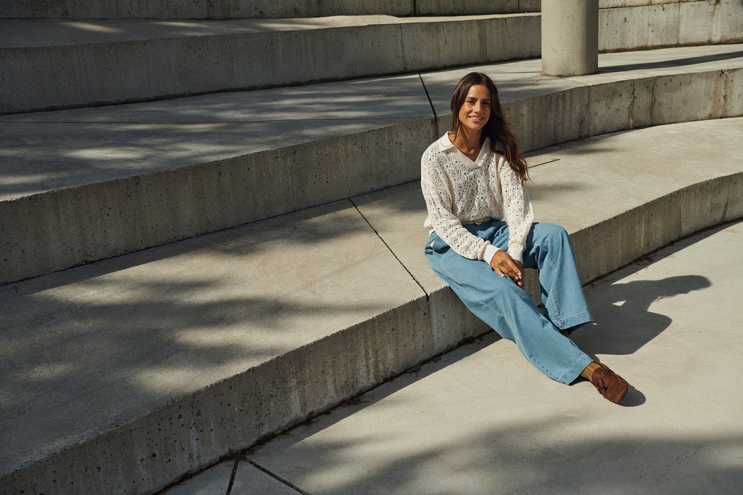 Saint Tropez JaclynSZ Trousers Smoke Blue