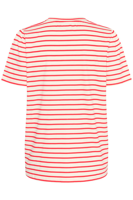 Saint Tropez JuciaSZ T-shirt Flame Scarlet White Stripe
