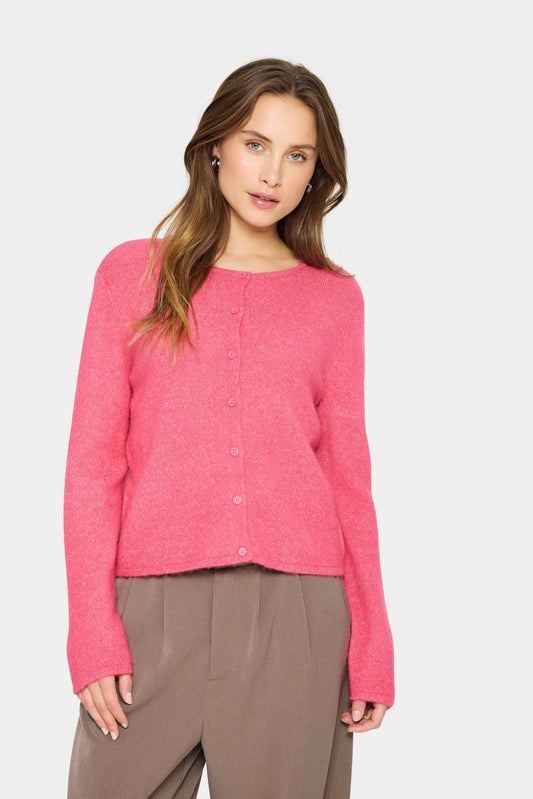 picture of Saint Tropez Larna Cardigan - Fruit Dove - Number Two - womens - fashion - clothing - Saint Tropez 1