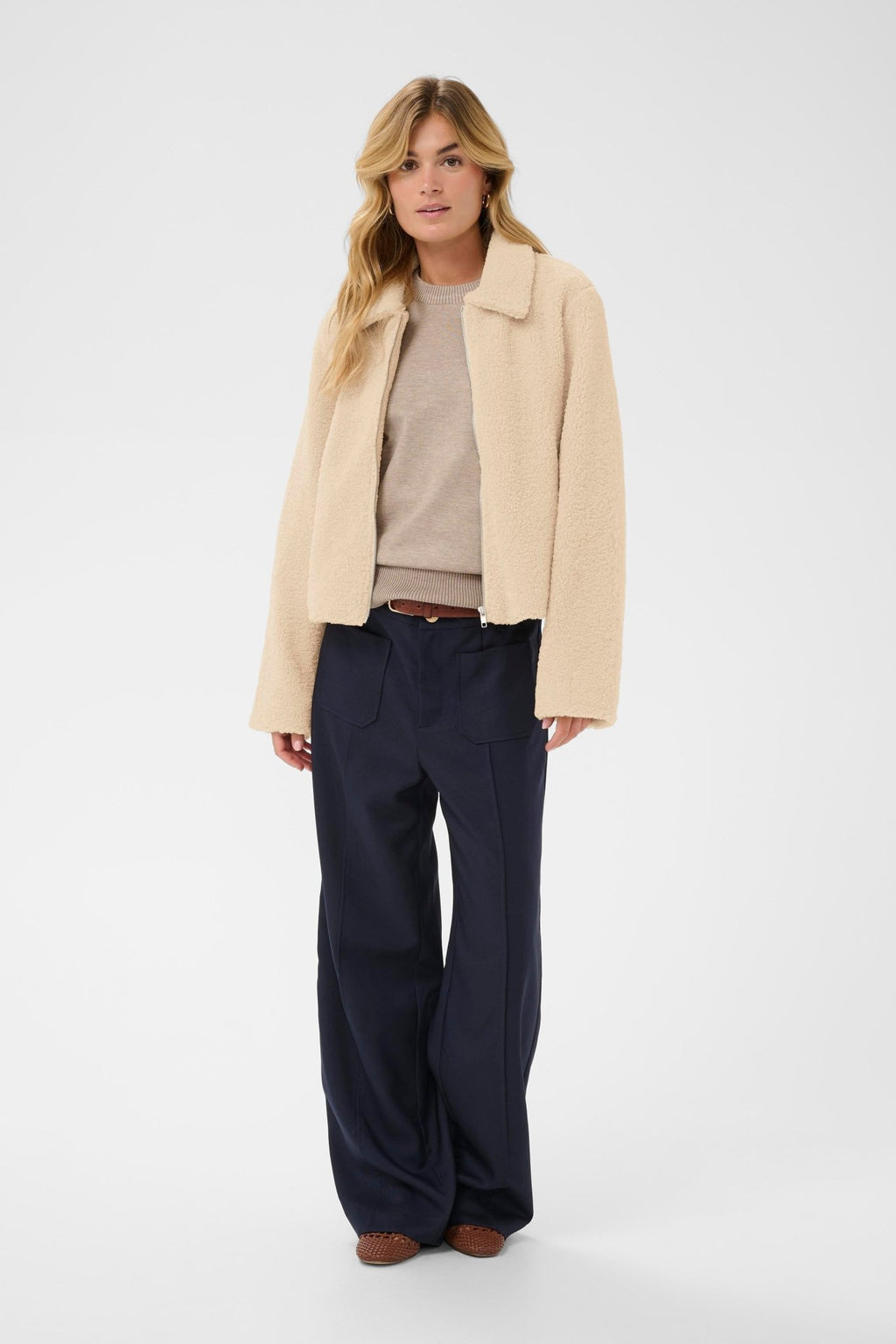 picture of Saint Tropez Oreen Jacket - Seedpearl - Number Two - womens - fashion - clothing - Saint Tropez 3
