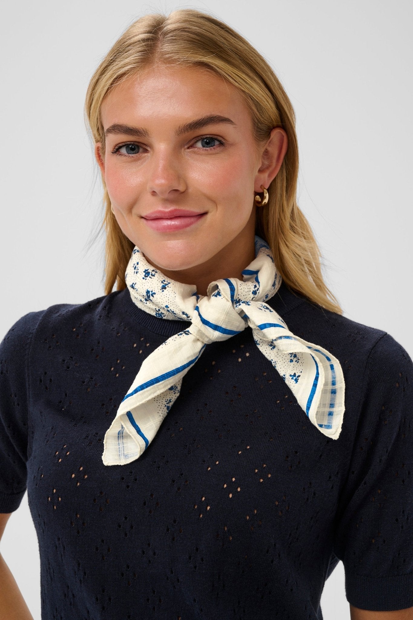 picture of Saint Tropez Omelia Scarf - Turtledove Mini Floral - Number Two - womens - fashion - clothing - Saint Tropez 3