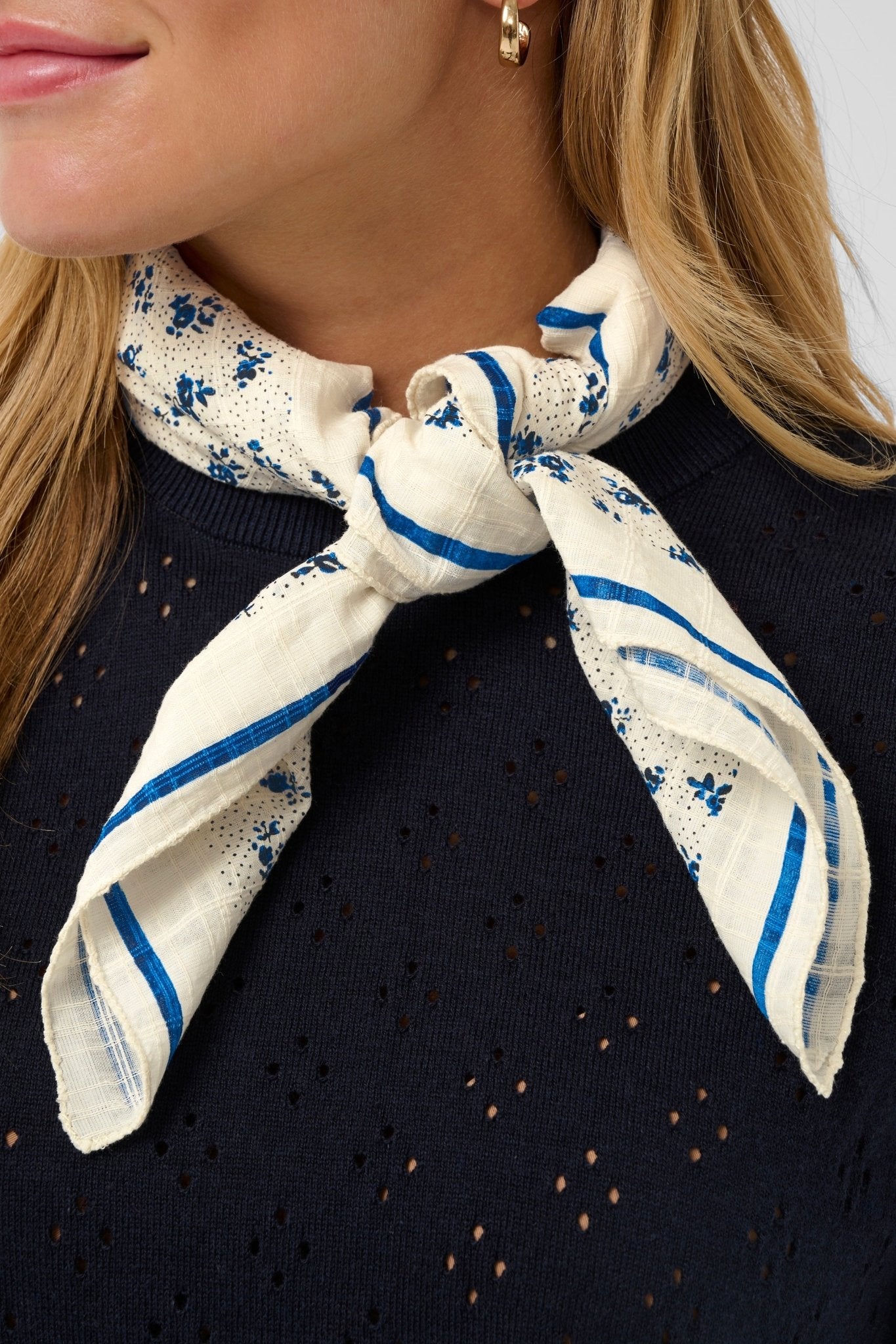 picture of Saint Tropez Omelia Scarf - Turtledove Mini Floral - Number Two - womens - fashion - clothing - Saint Tropez 1