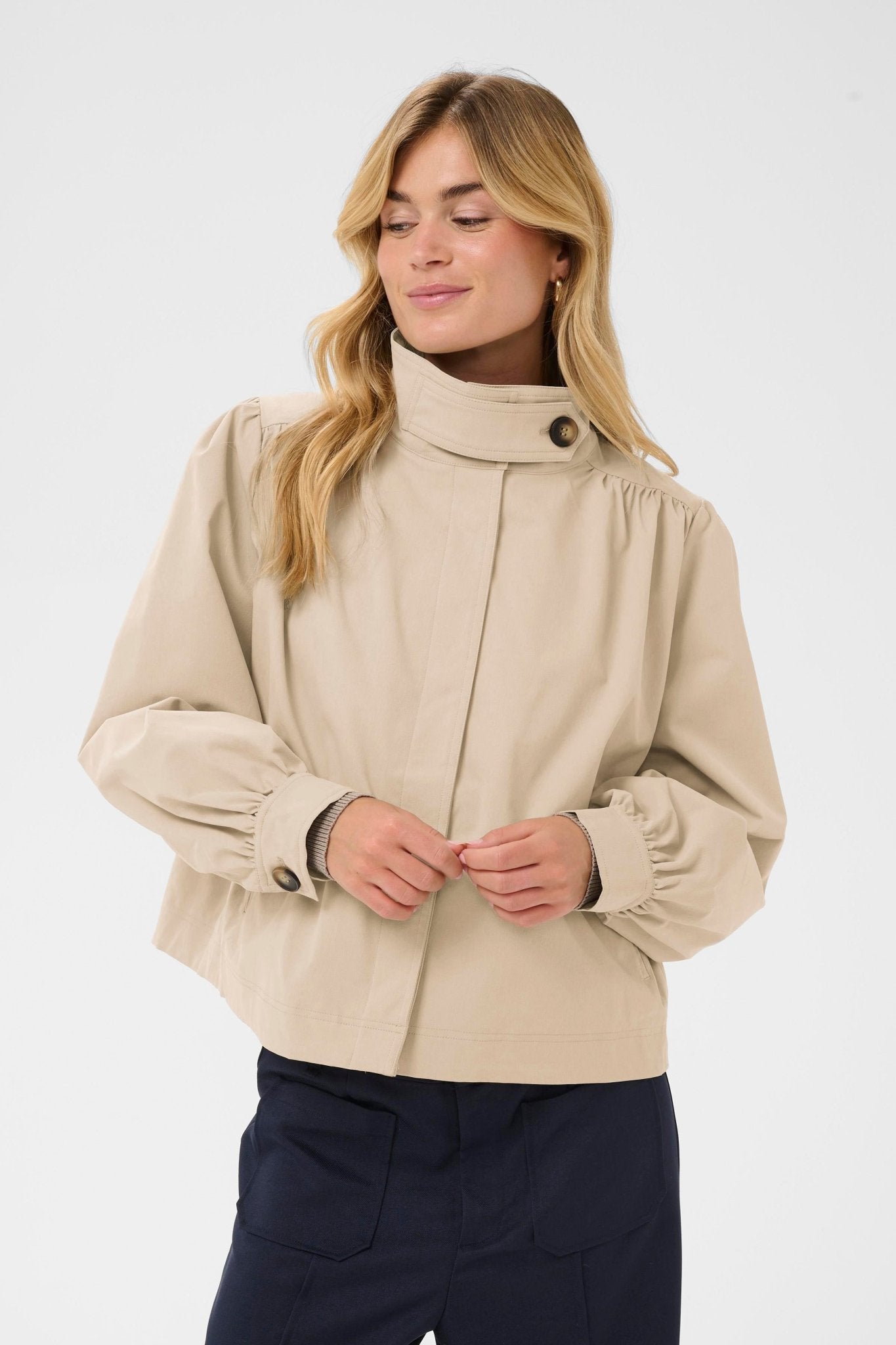 picture of Saint Tropez Olina Short Jacket - Oxford Tan - Number Two - womens - fashion - clothing - Saint Tropez 1
