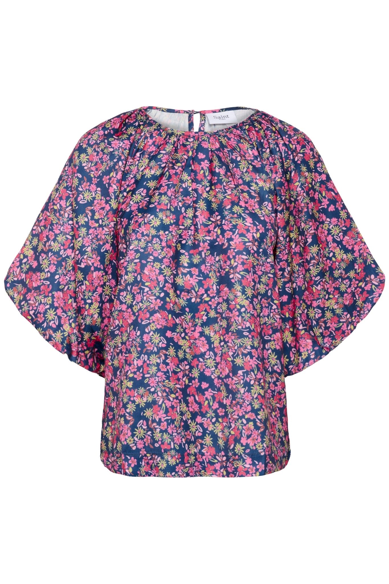 picture of Saint Tropez Onneli Blouse - Navy Peony Blooms - Number Two - womens - fashion - clothing - Saint Tropez 5