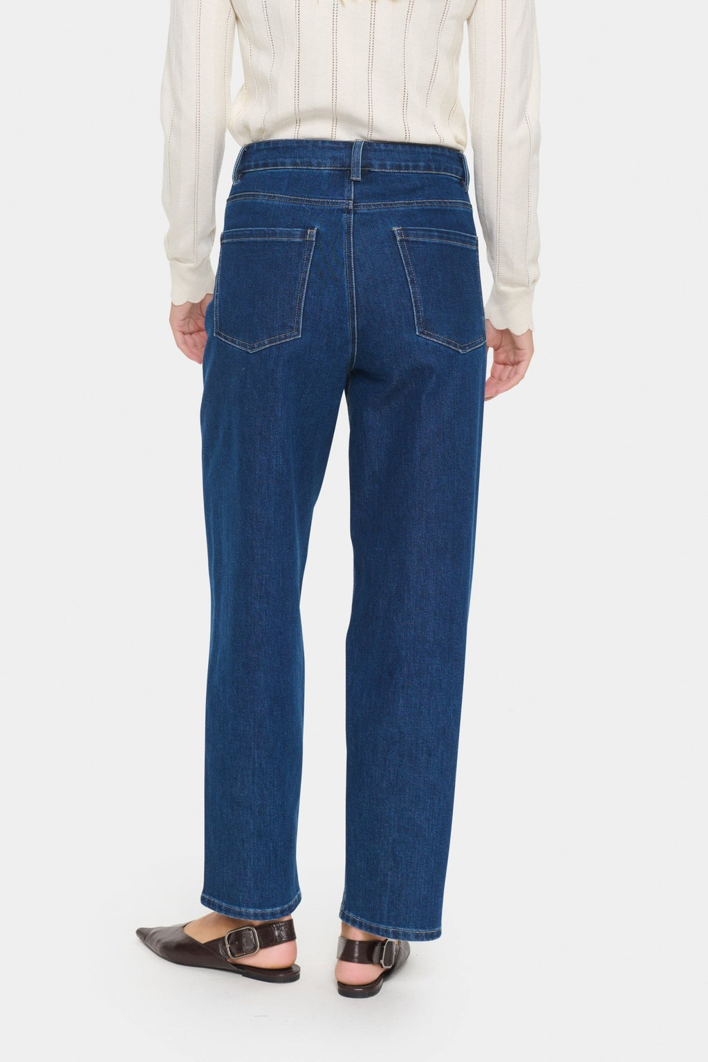 picture of Saint Tropez Oivy Jeans - Medium Blue Denim - Number Two - womens - fashion - clothing - Saint Tropez 3