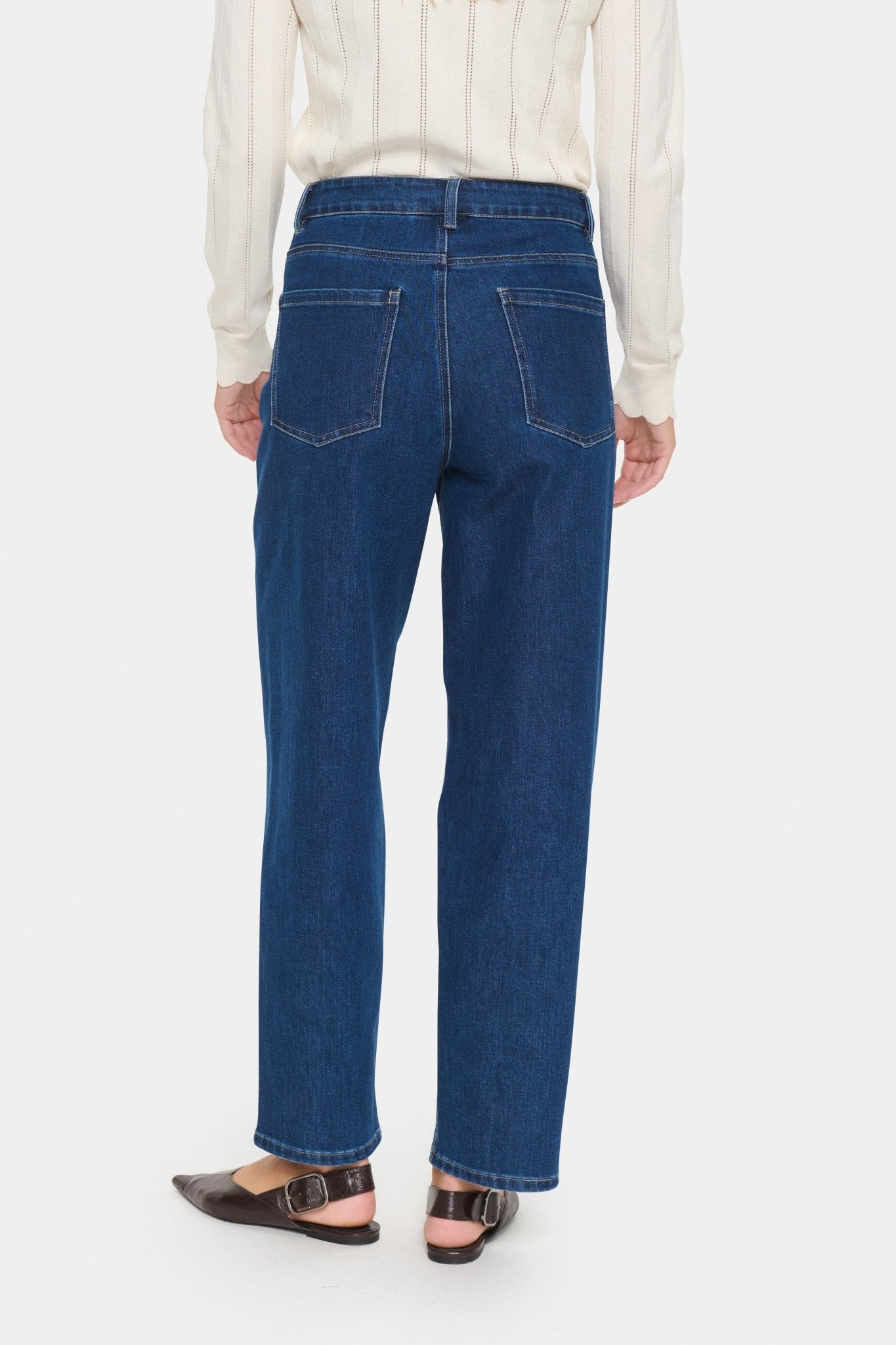 picture of Saint Tropez Oivy Jeans - Medium Blue Denim - Number Two - womens - fashion - clothing - Saint Tropez 3