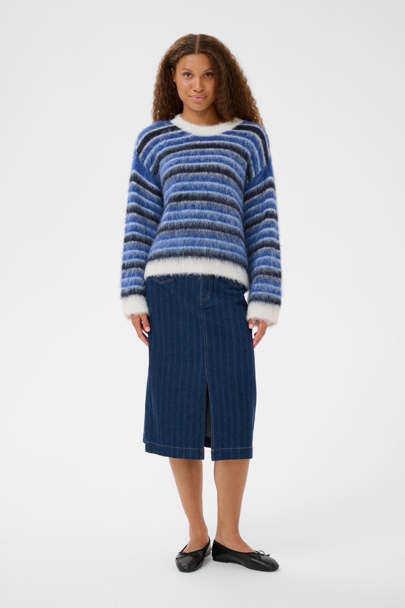 picture of Saint Tropez Olma Pullover - K. Blue Ice Navy Stripe - Number Two - womens - fashion - clothing - Saint Tropez 3
