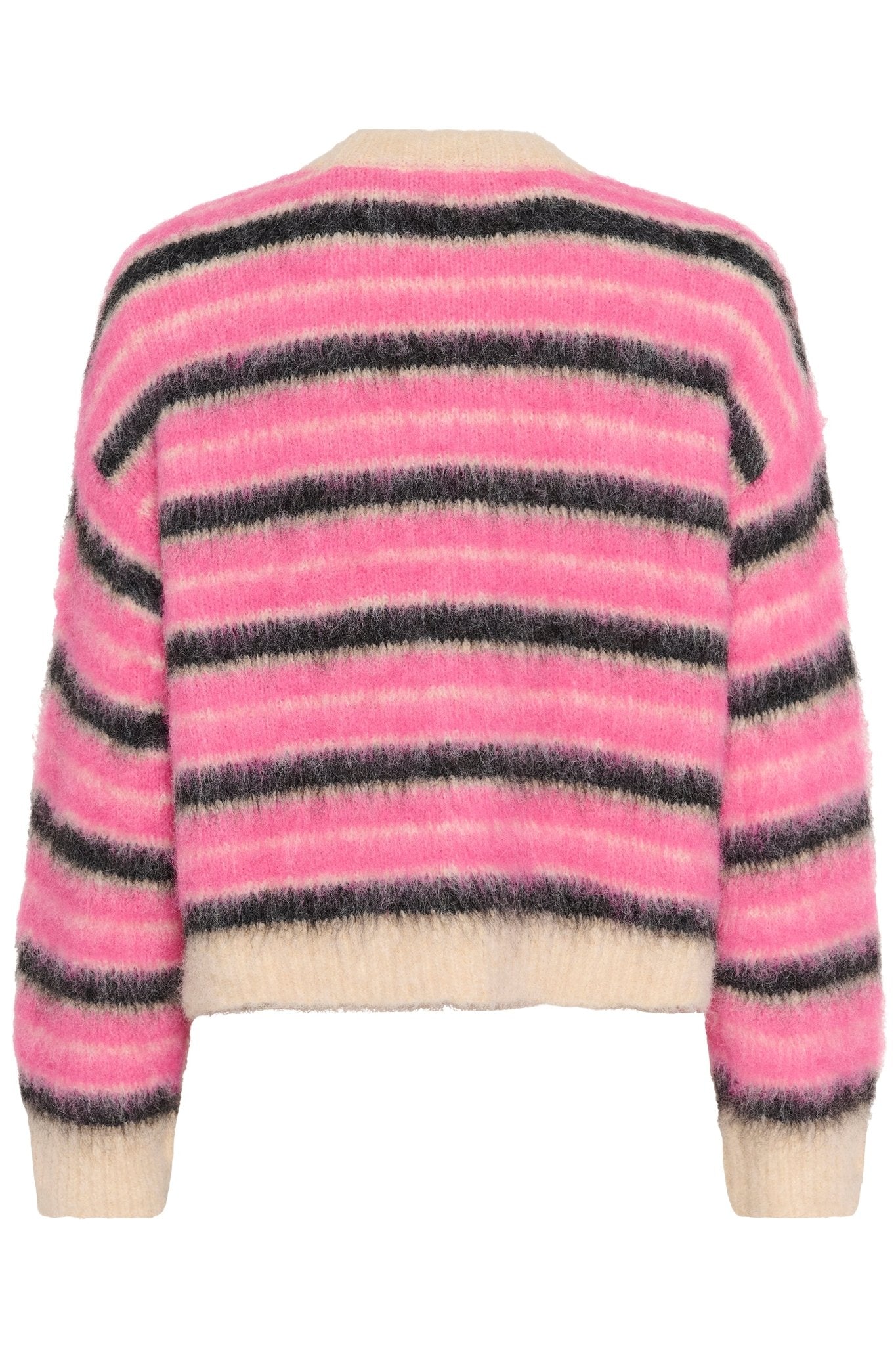 picture of Saint Tropez Olma Cardigan - Pink Nectar Peony Orchid Stripe - Number Two - womens - clothing - Saint Tropez 6