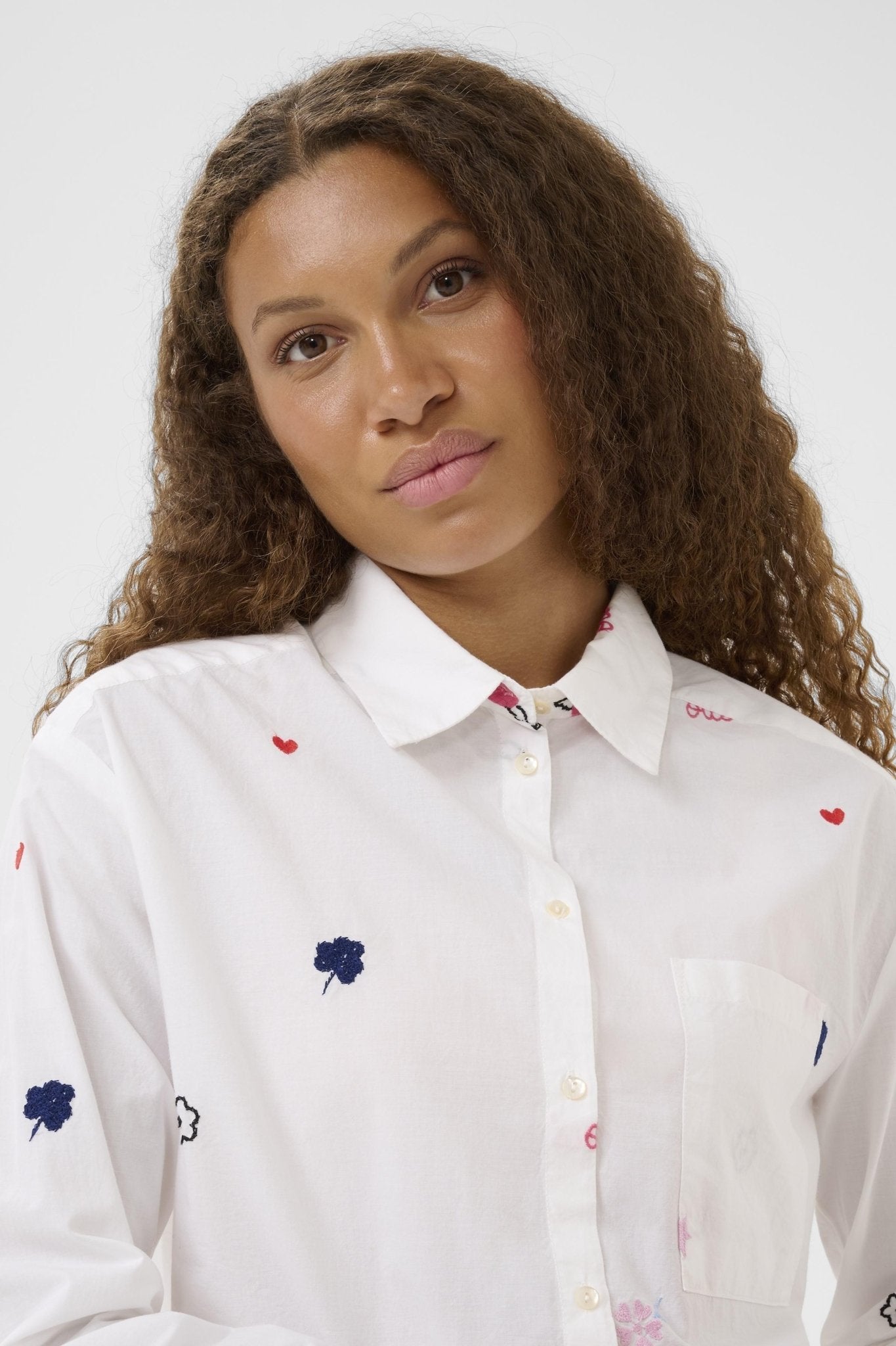 picture of Saint Tropez Olberta Shirt - Bright White - Number Two - womens - fashion - clothing - Saint Tropez 2