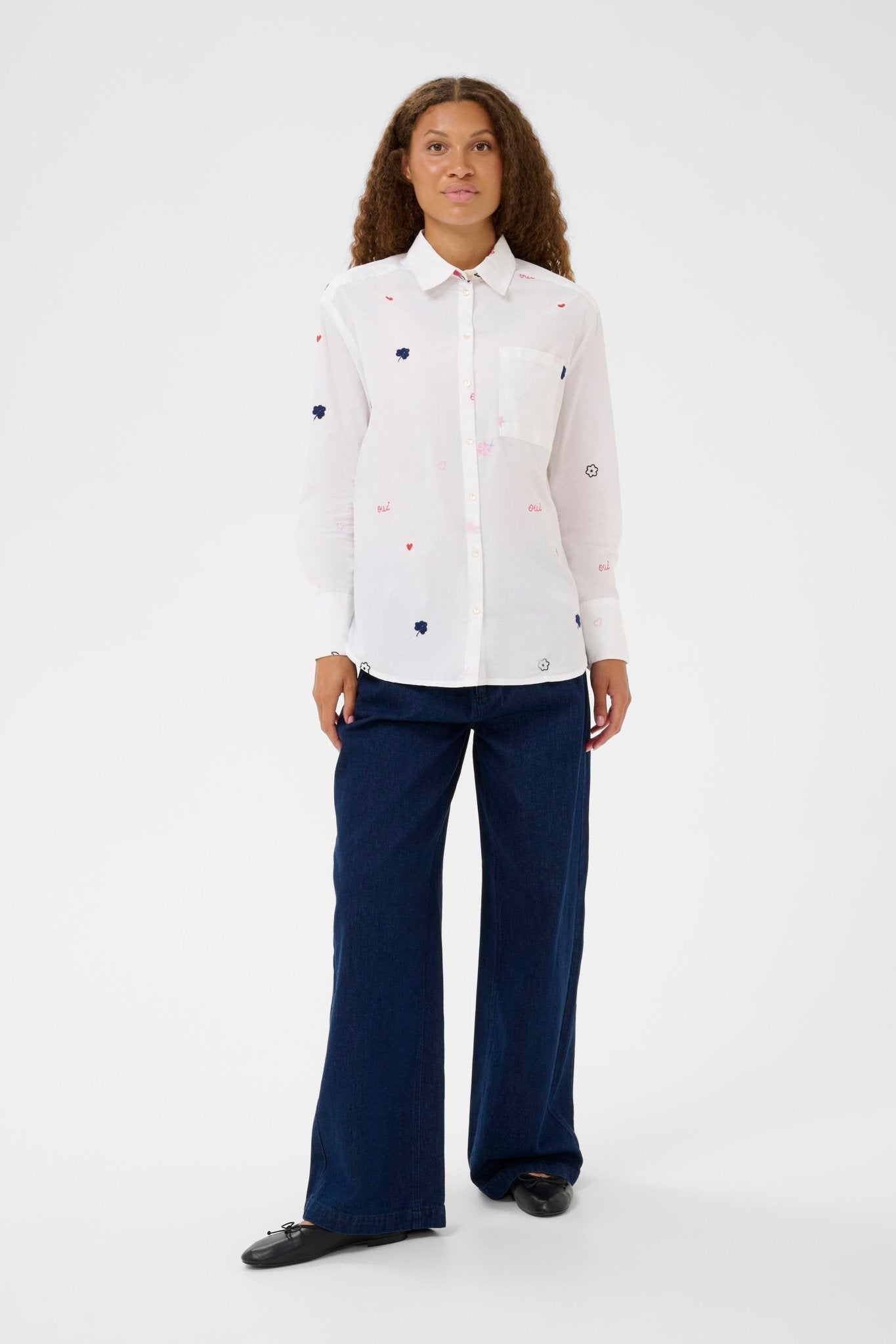 picture of Saint Tropez Olberta Shirt - Bright White - Number Two - womens - fashion - clothing - Saint Tropez 3