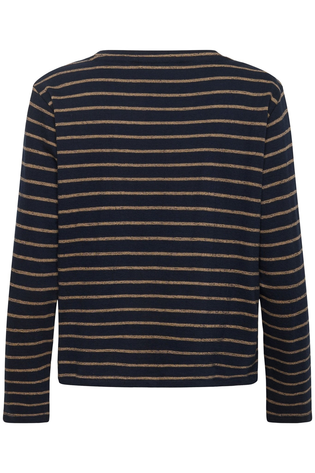 picture of Saint Tropez Osanna Long Sleeve Blouse - Night Sky/Tanin Stripe - Number Two - womens - clothing - Saint Tropez 6