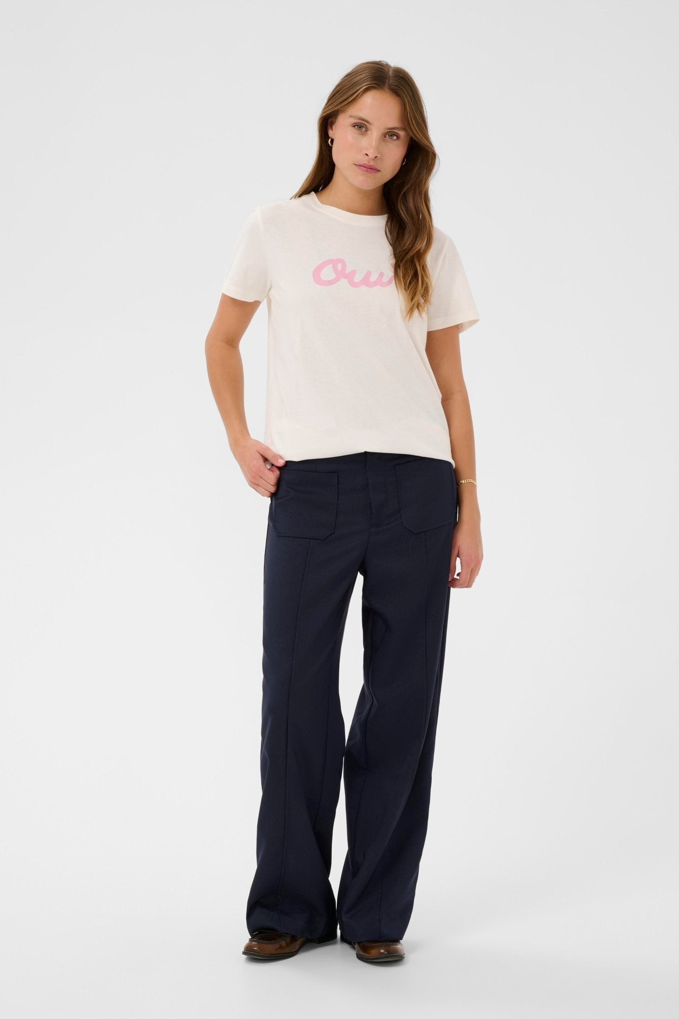 picture of Saint Tropez Odine T-shirt - Ice - Number Two - womens - fashion - clothing - Saint Tropez 4
