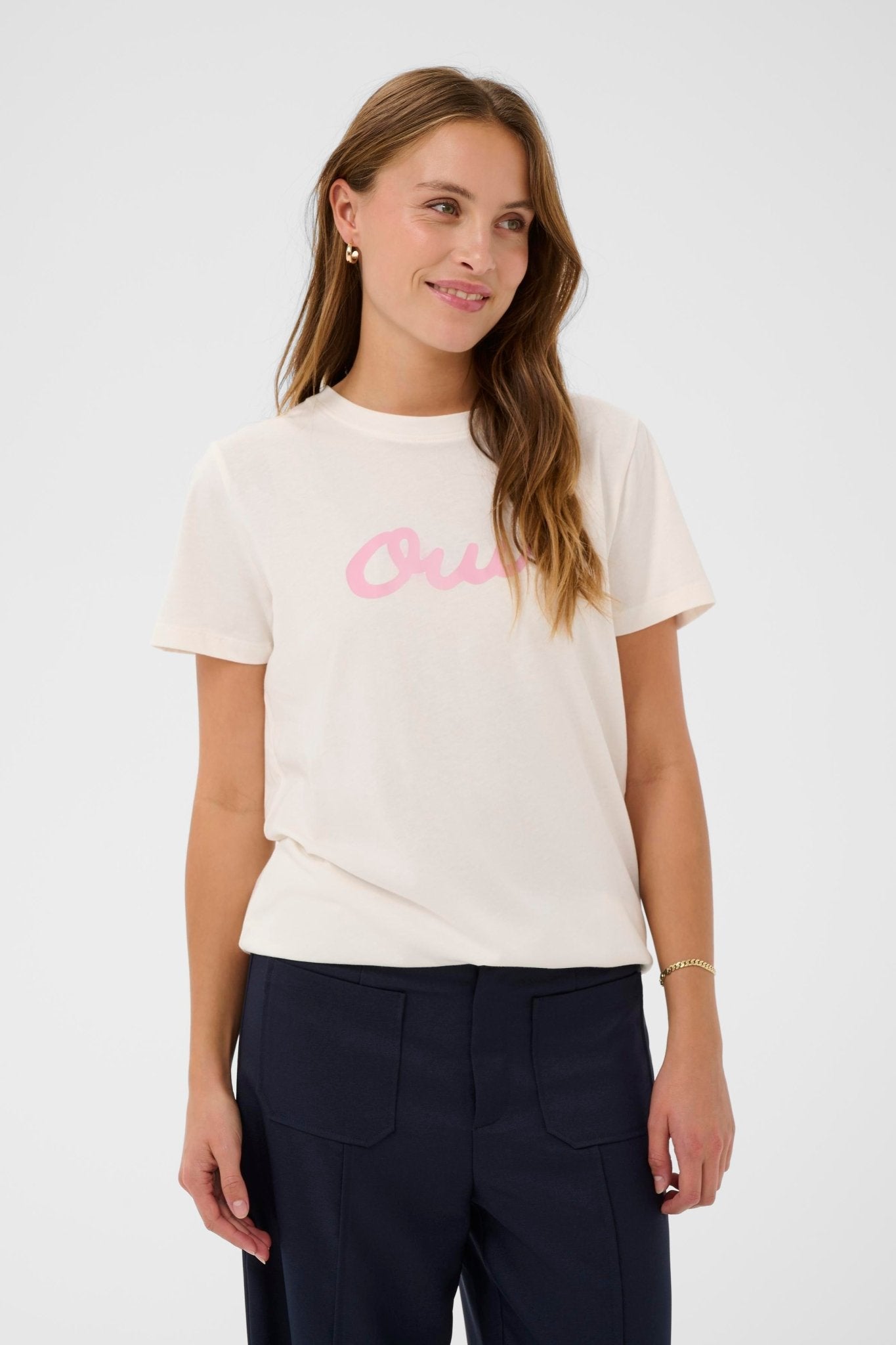 picture of Saint Tropez Odine T-shirt - Ice - Number Two - womens - fashion - clothing - Saint Tropez 1