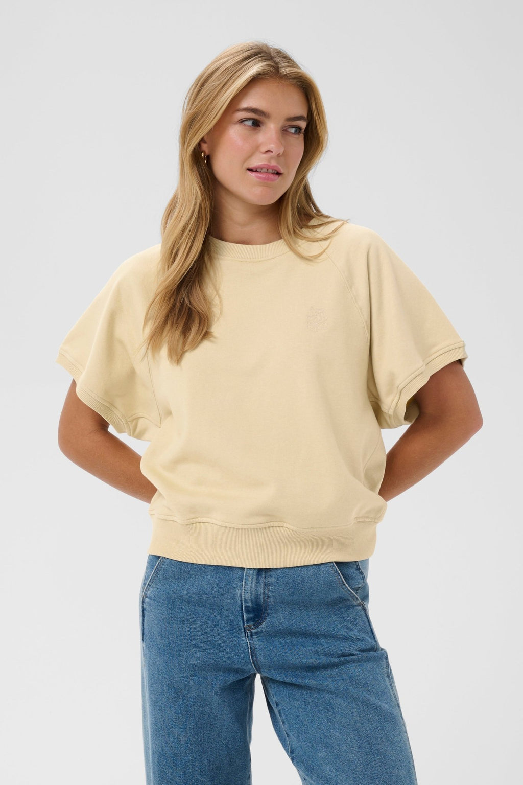 picture of Saint Tropez Paulette Sweatshirt - Brown Rice - Number Two - womens - fashion - clothing - Saint Tropez 1