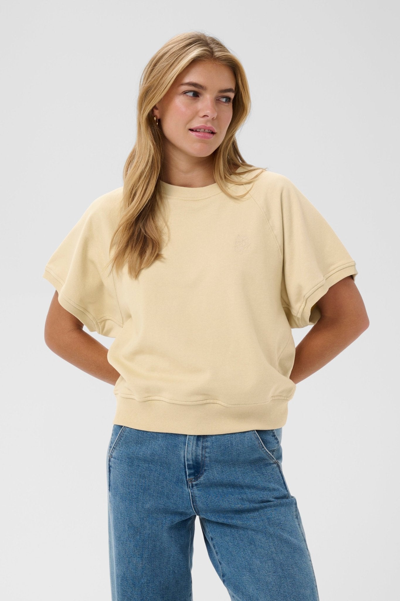picture of Saint Tropez Paulette Sweatshirt - Brown Rice - Number Two - womens - fashion - clothing - Saint Tropez 1