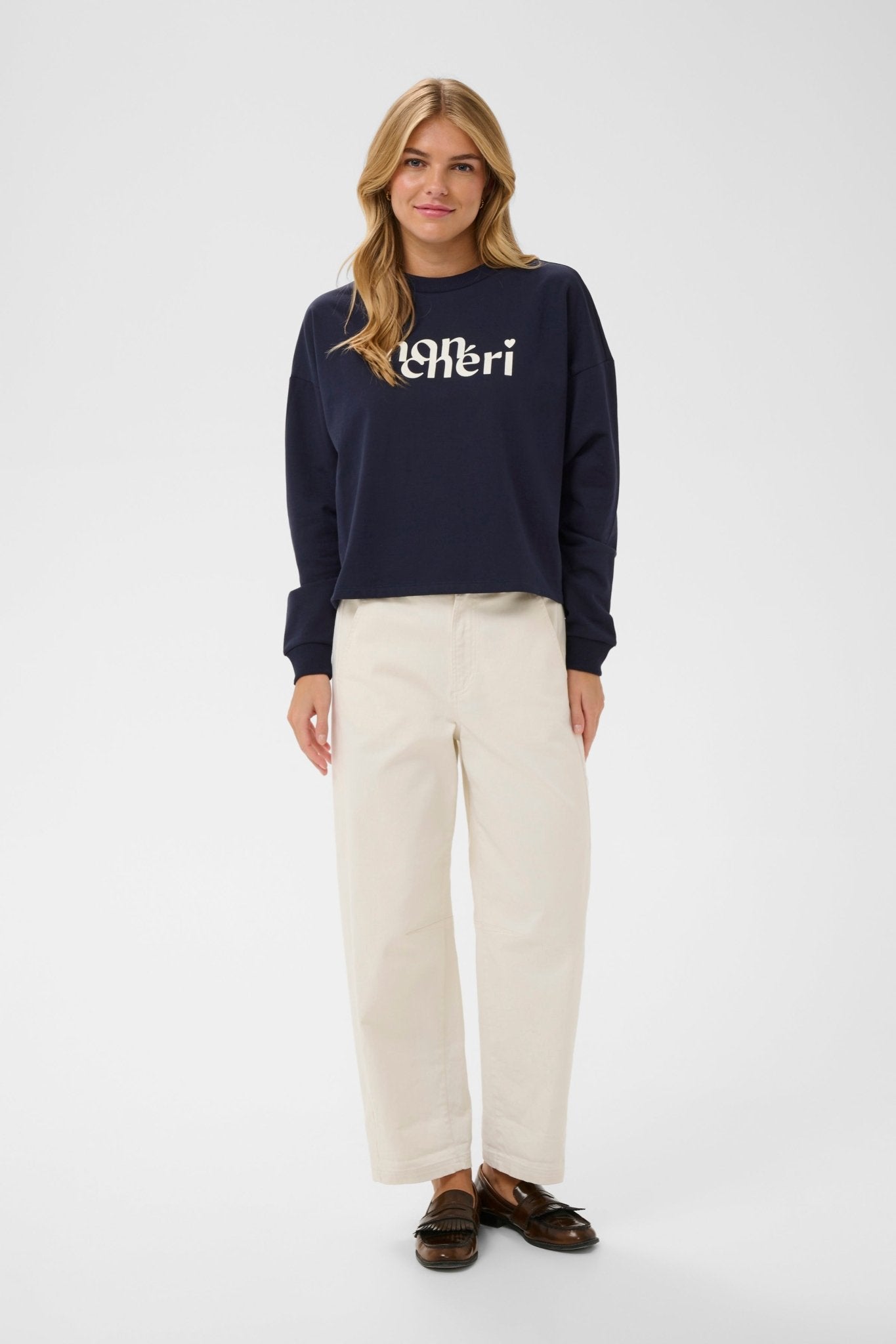 picture of Saint Tropez Pegrina Sweatshirt - Night Sky - Number Two - womens - fashion - clothing - Saint Tropez 3