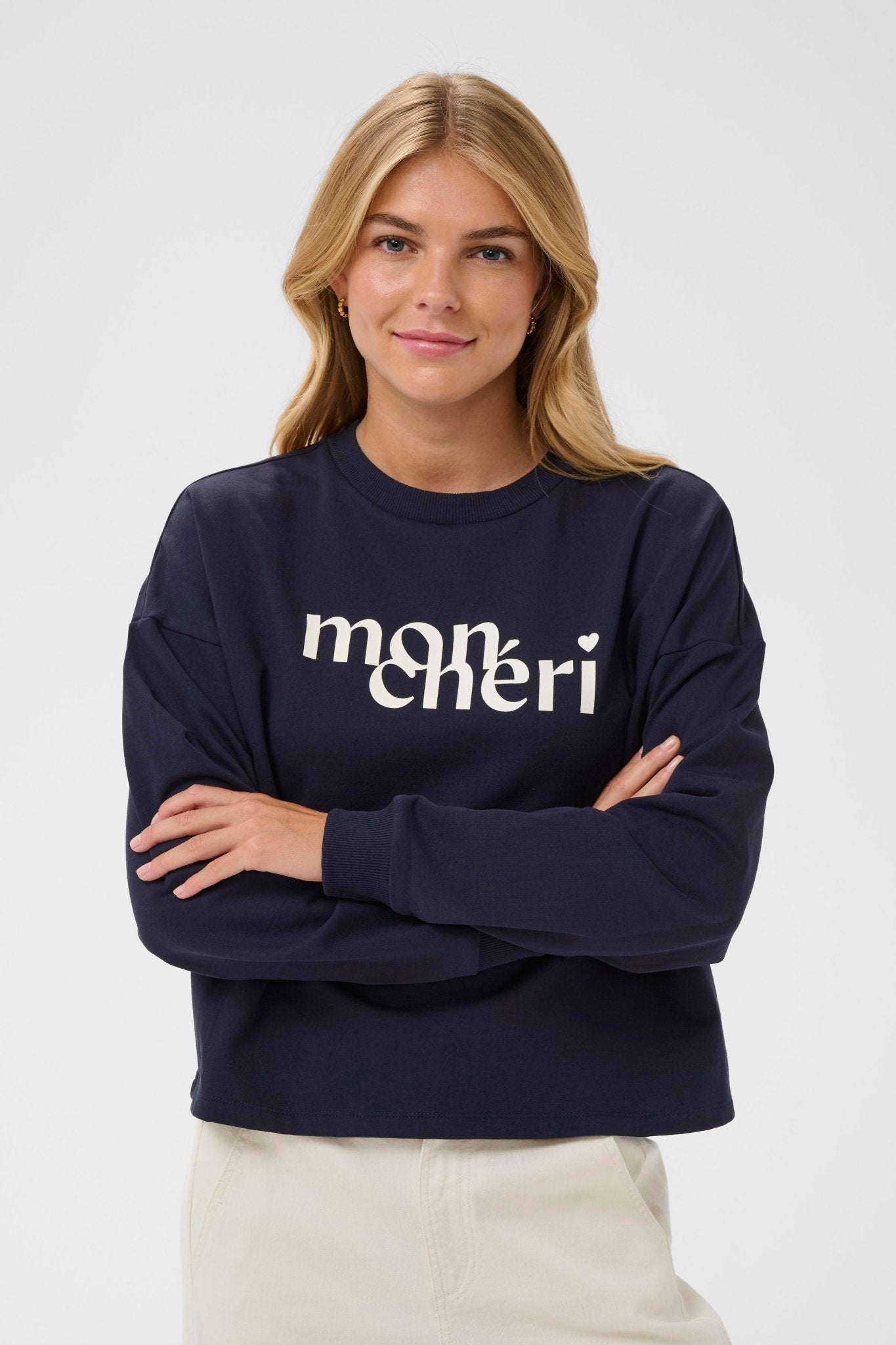 picture of Saint Tropez Pegrina Sweatshirt - Night Sky - Number Two - womens - fashion - clothing - Saint Tropez 1