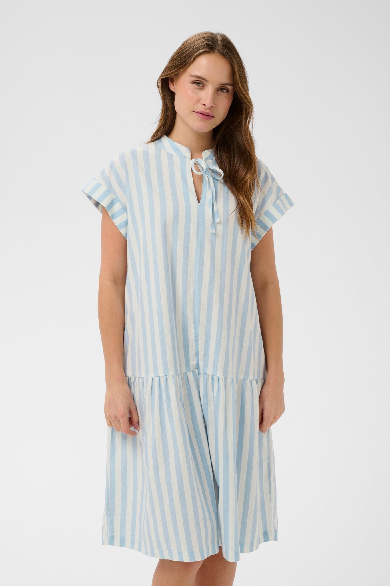 picture of Saint Tropez Zalinda Dress - Skyway Ice Stripe - Number Two - womens - fashion - clothing - Saint Tropez 1