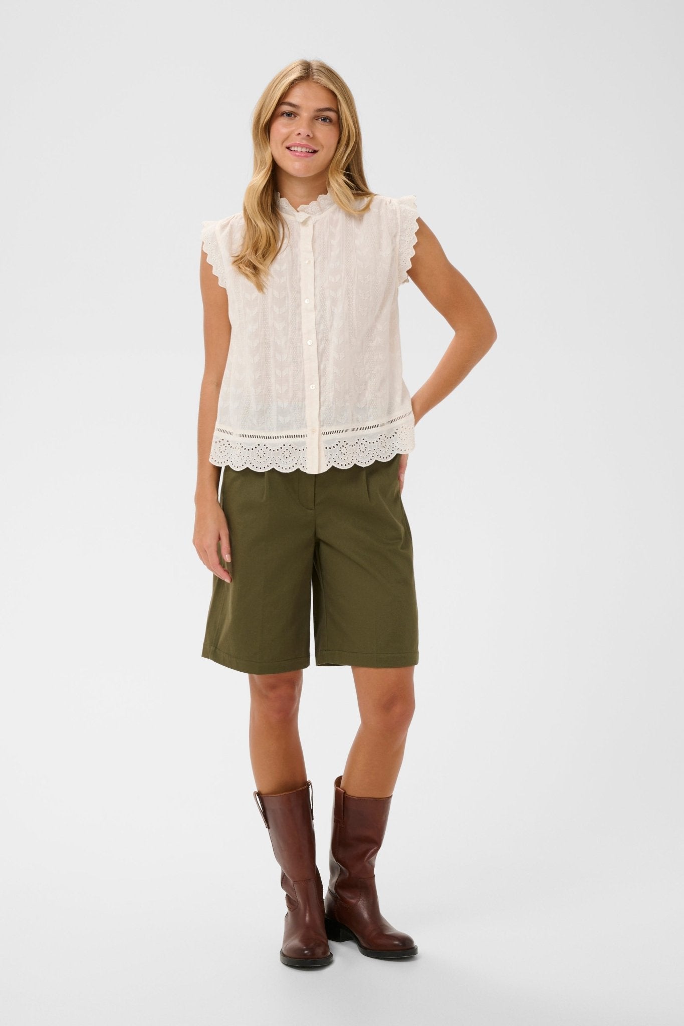 picture of Saint Tropez Rowyn Blouse - Ice - Number Two - womens - fashion - clothing - Saint Tropez 3