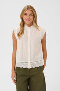 picture of Saint Tropez Rowyn Blouse - Ice - Number Two - womens - fashion - clothing - Saint Tropez 1