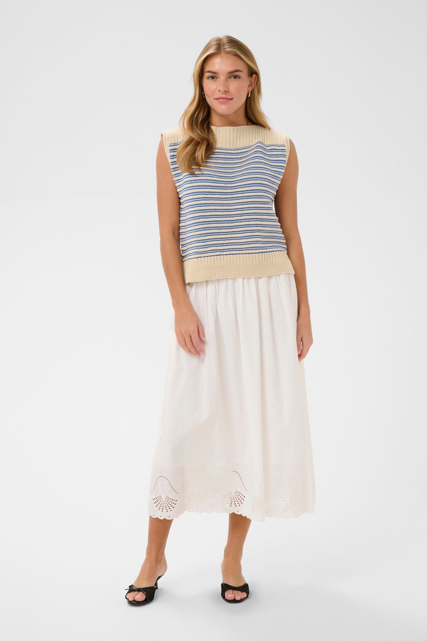 picture of Saint Tropez Riley Pullover - Vallarta Turtledove Stripe - Number Two - womens - fashion - clothing - Saint Tropez 5