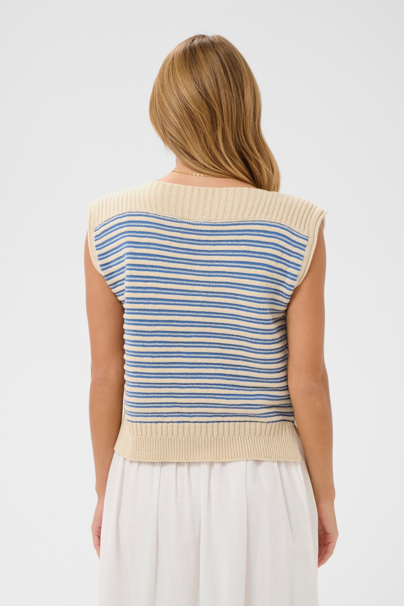 picture of Saint Tropez Riley Pullover - Vallarta Turtledove Stripe - Number Two - womens - fashion - clothing - Saint Tropez 7