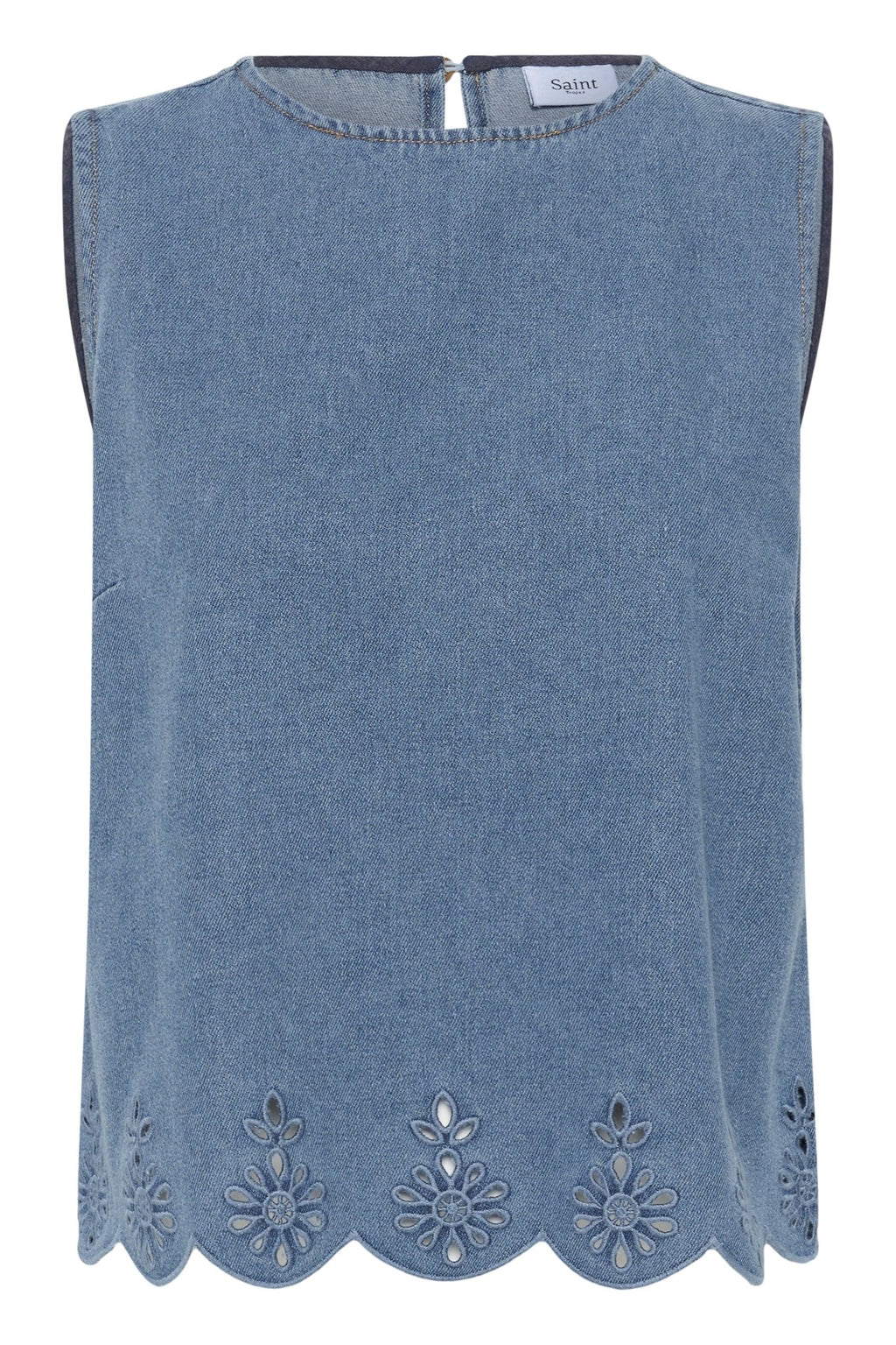 picture of Saint Tropez Rozlynn Blouse - Medium Blue Denim - Number Two - womens - fashion - clothing - Saint Tropez 5