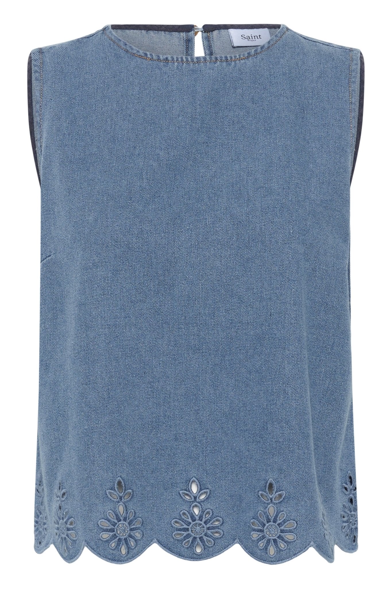picture of Saint Tropez Rozlynn Blouse - Medium Blue Denim - Number Two - womens - fashion - clothing - Saint Tropez 5