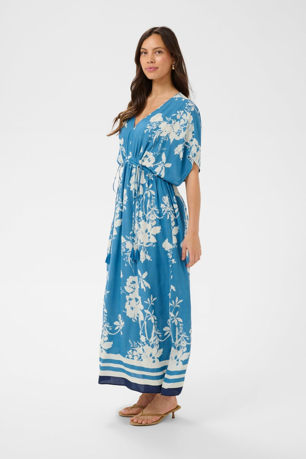 picture of Saint Tropez Rasheda Dress - Vallarta Blue Flower Bouquet - Number Two - womens - fashion - clothing - Saint Tropez 3