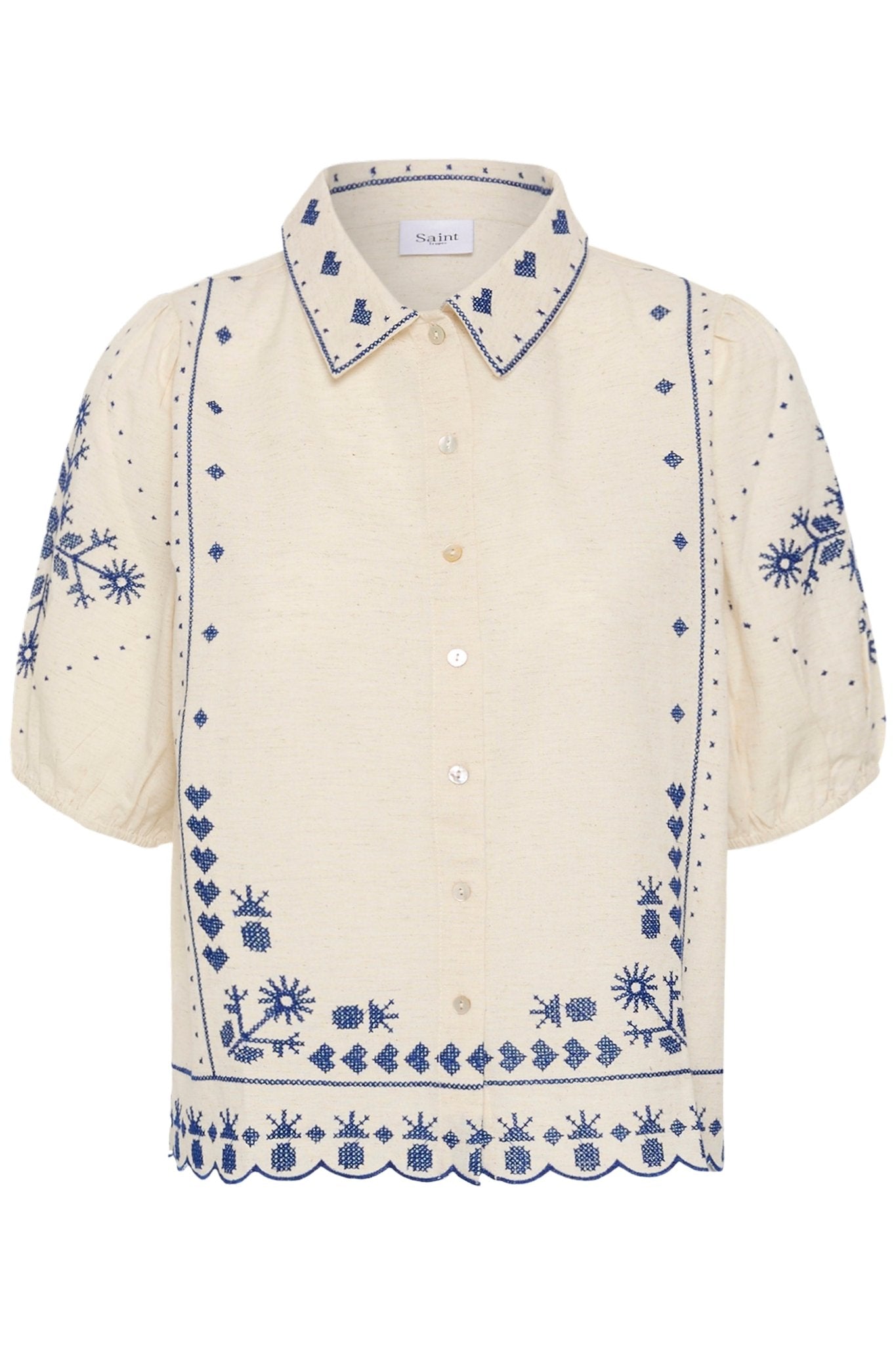 picture of Saint Tropez Romelle Blouse - Turtledove - Number Two - womens - fashion - clothing - Saint Tropez 5