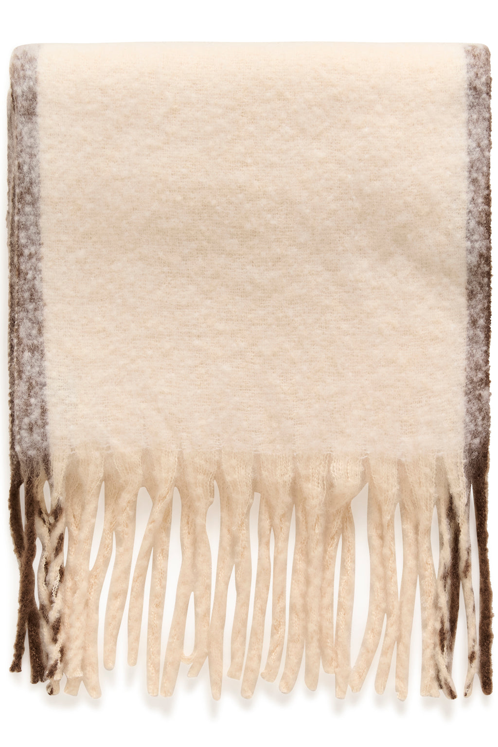 Saint Tropez Selena Scarf - Ice Brown Stripe