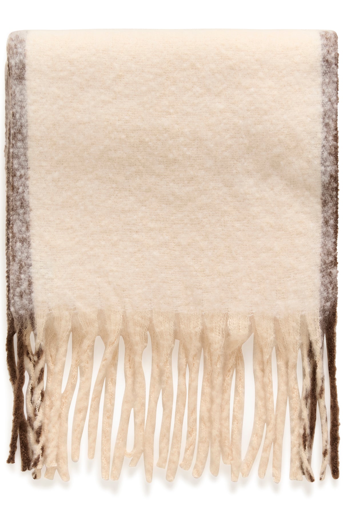 Saint Tropez Selena Scarf - Ice Brown Stripe