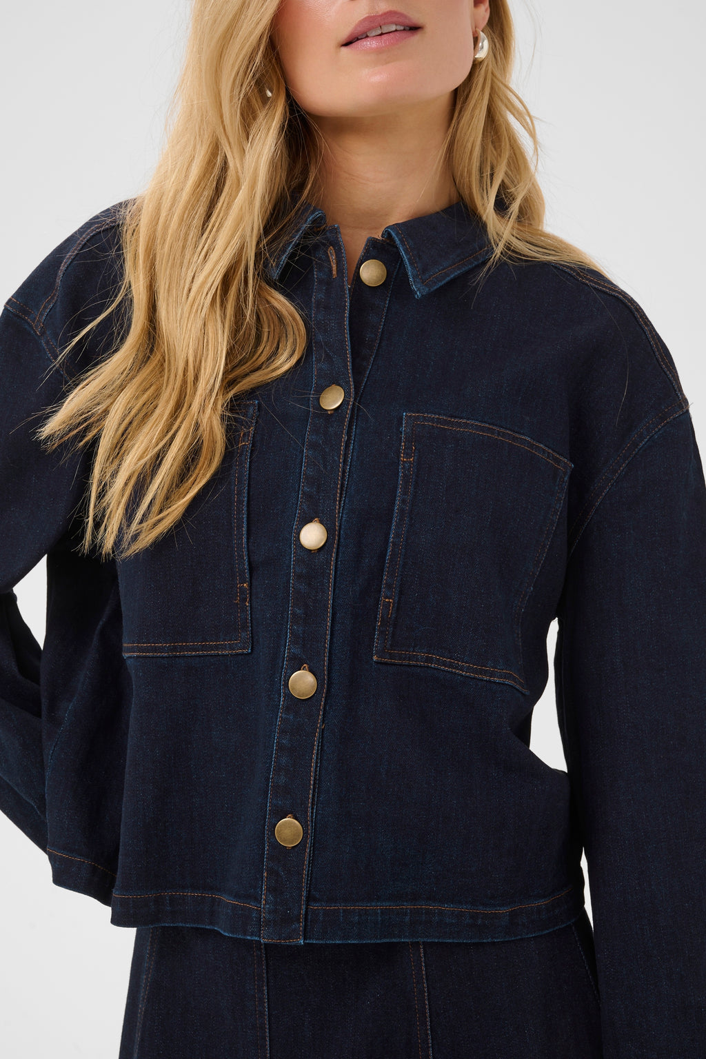 Saint Tropez Sambrina Shirt - Dark Denim