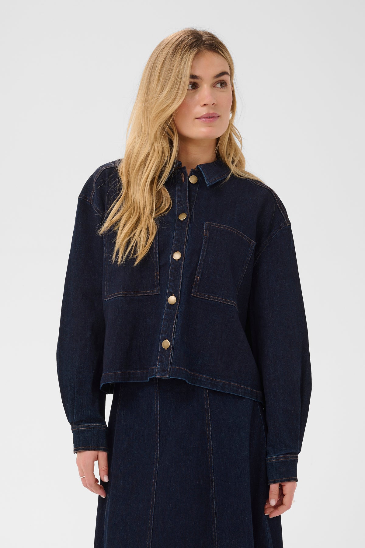 Saint Tropez Sambrina Shirt - Dark Denim