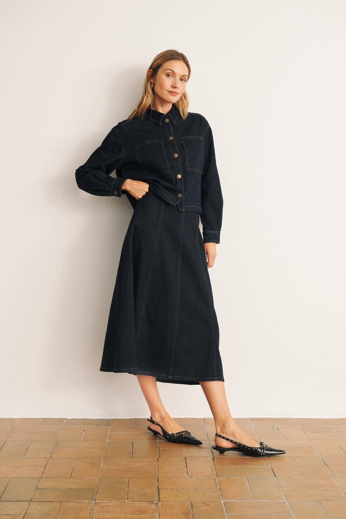 Saint Tropez Sambrina Shirt - Dark Denim