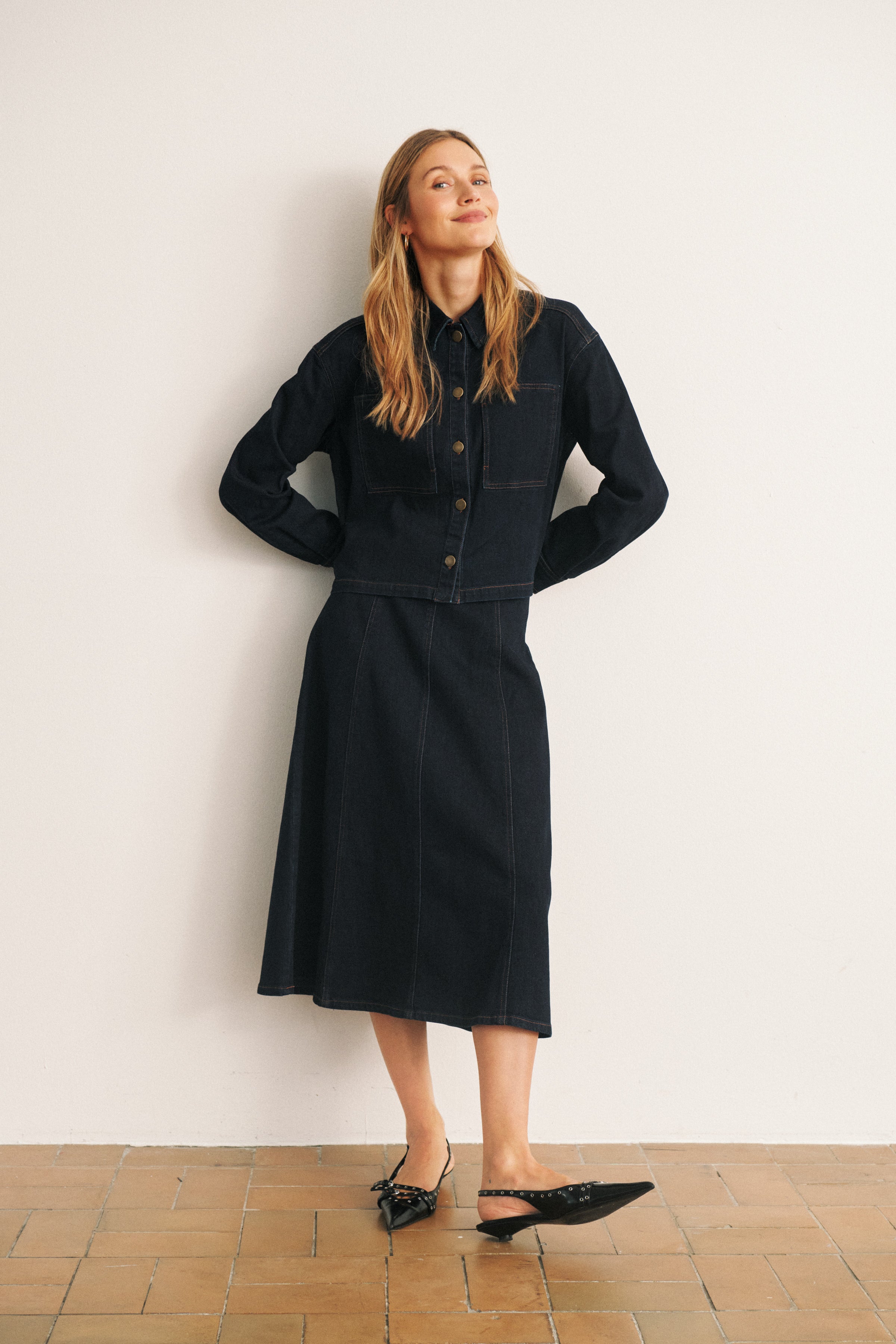 Saint Tropez Sambrina Skirt - Dark Denim