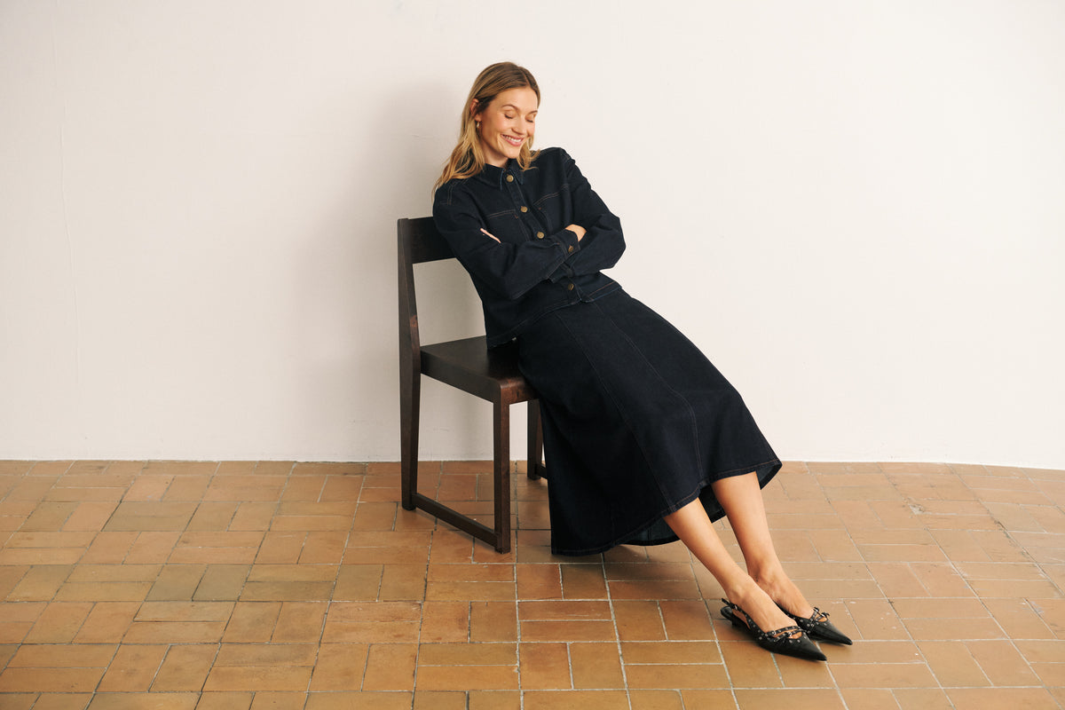 Saint Tropez Sambrina Skirt - Dark Denim