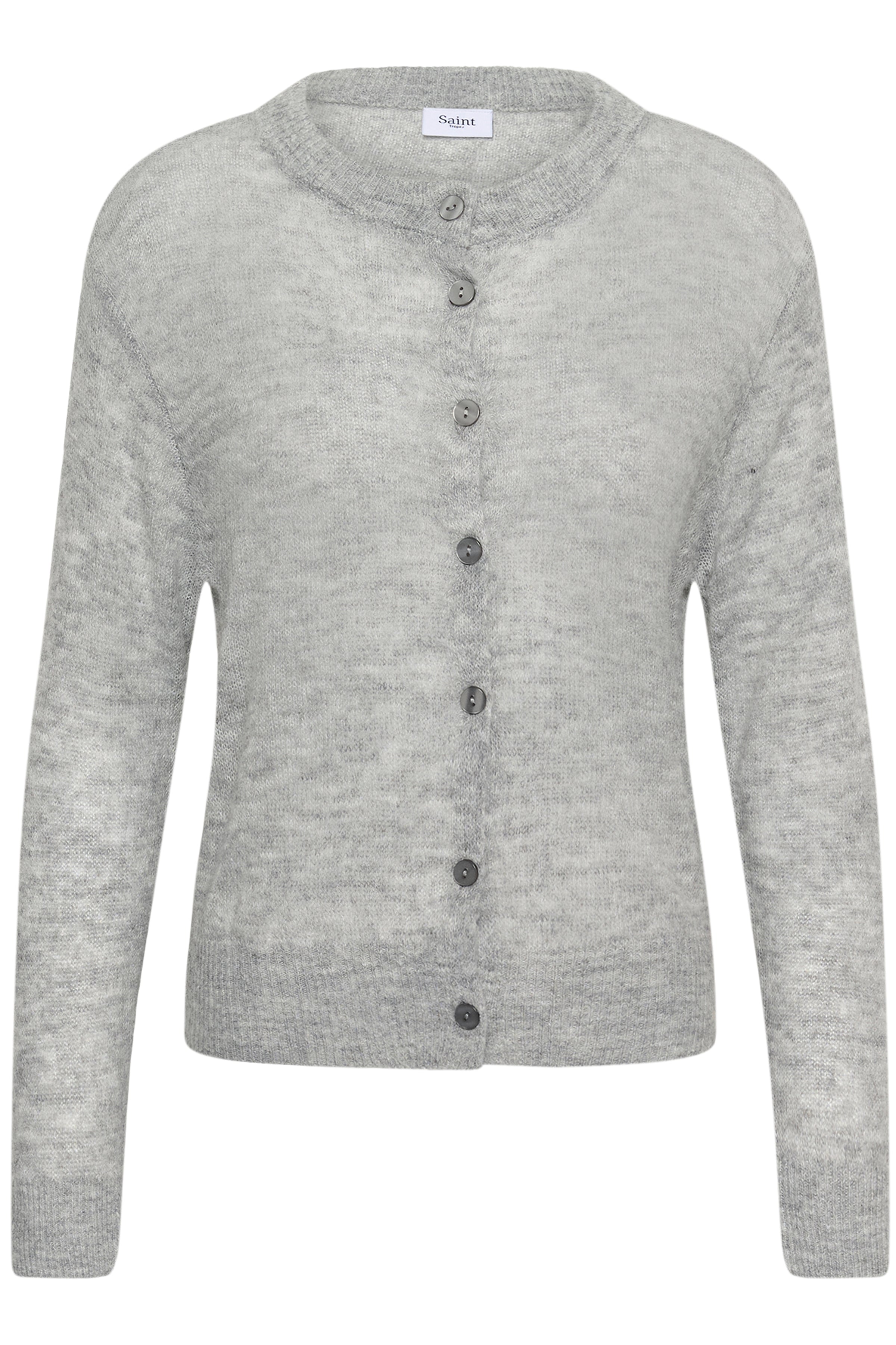 Saint Tropez Sabbara Cardigan - Mist Grey Melange